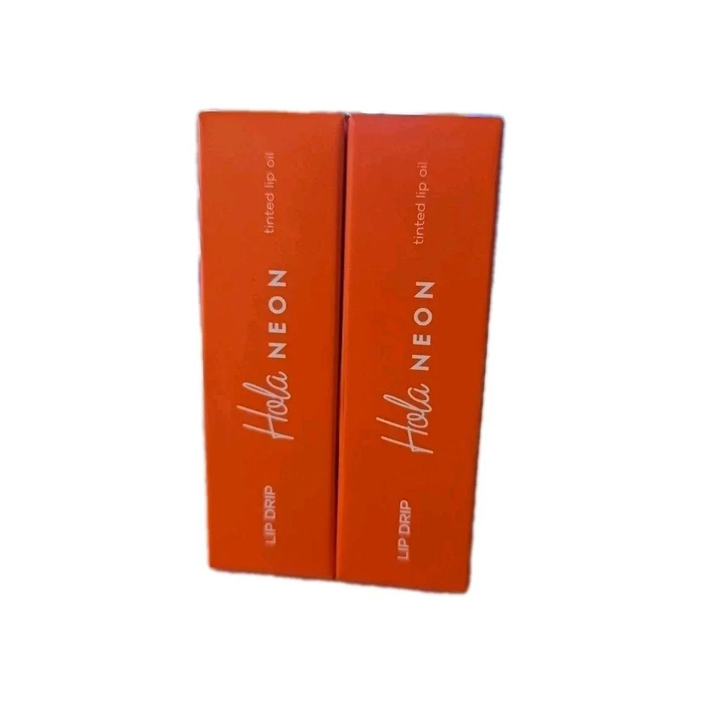 2 X HOLA NEON Lip Drip Tinted Lip Oil in Gloss Me 3.5 G Brand New In‎ Box